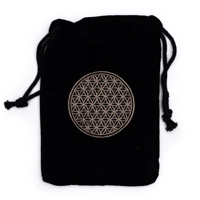 Flower Of Life Velvet bag1